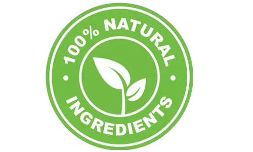Natural ingredients certification icon for Burntide